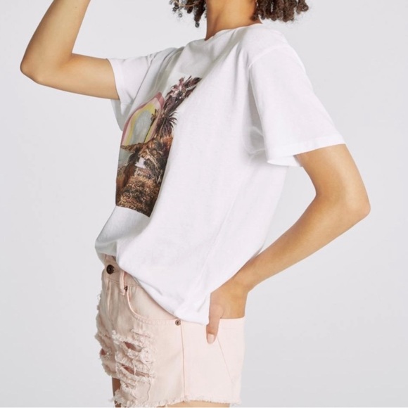 NWT Wildfox Rainbow Coast Keke Tee - Picture 3 of 9